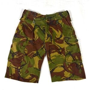 British Army DPM Camo Cargo Shorts Mens 30 Green Military Surplus 13" Inseam